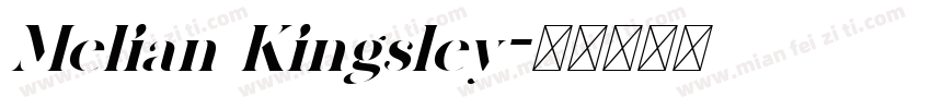 Melian Kingsley字体转换